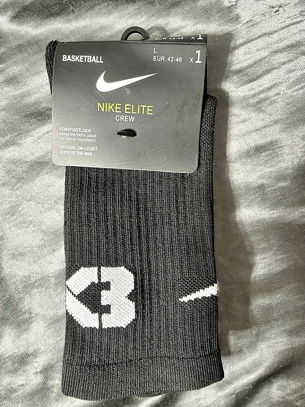 Nike Elite Crew Color Block Athletic Socks Large NWT